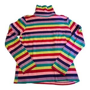 L 14-16 Lands' End Striped Turtleneck